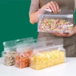 10-Pieces: Reusable Silicone Leakproof Food Storage Bags