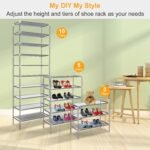 10-Tier Shoe Rack Shelves 27 Pairs Shoes Organizer - Image 10