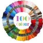 100-Pack: ATDAWN Rainbow Color Embroidery, Cross Stitch Threads - Bilde 4