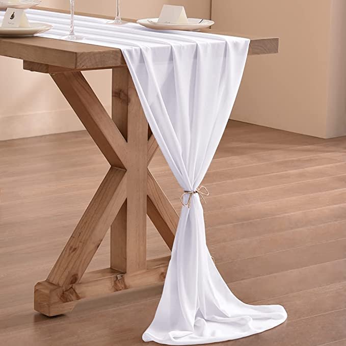 10Ft. Chiffon Table Runner - Bilde 8