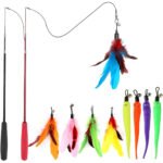 11-Pack: Interactive Cat Toy Wand