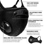 11-Piece Set: Breathable Bacteria-Proof Sport Face Mask with Activated Carbon PM 2.5 - Bilde 10