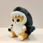 12'' Cute Shark Cat Plush Toy - Image 5