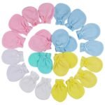 12-Pair: Newborn Baby No-Scratch Mittens - Image 4