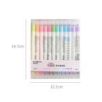 12-Piece: Cute Double Head Fluorescent Pen Highlighters Set - Bilde 2