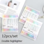 12-Piece: Cute Double Head Fluorescent Pen Highlighters Set - Bilde 5