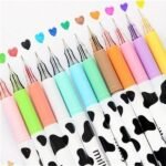 12-Piece: Milky Cow Multicolor Gel Pens