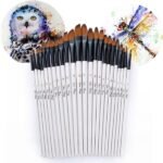 12-Piece Set: Artist Watercolor Painting Brushes - Image 10
