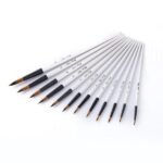 12-Piece Set: Artist Watercolor Painting Brushes - Image 2