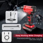 150 PSI 12V Portable Cordless Tire Pump 6000mAh Rechargeable with LED Light - Image 9