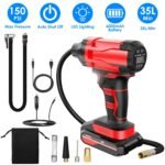 150 PSI 12V Portable Cordless Tire Pump 6000mAh Rechargeable with LED Light - Image 8