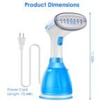 1500W Portable Handheld Clothes Steamer with 2 Brush - Image 11
