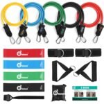 16-Pieces: Resistance Bands Set for Burning Fat & Muscle Strength