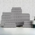 18-Piece Set: Bibb Home `Egyptian Cotton Towel Set - Image 3
