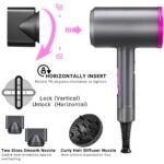 1800W Professional Hair Dryer with Diffuser Ionic Conditioning - Image 3