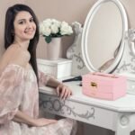 2-Layer Lockable Leather Jewelry Box - Bilde 14
