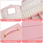 2-Layer Lockable Leather Jewelry Box - Bilde 9