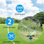2-Pack: 360 Degree Rotatable Lawn Garden Sprinkler - Bilde 12