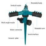 2-Pack: 360 Degree Rotatable Lawn Garden Sprinkler - Bilde 8