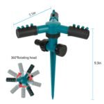 2-Pack: 360 Degree Rotatable Lawn Garden Sprinkler - Bilde 7