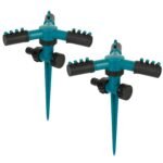 2-Pack: 360 Degree Rotatable Lawn Garden Sprinkler