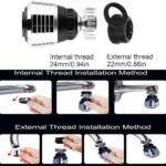 2-Pack: 360 Degree Swivel Faucet Aerator Deluxe Water Saving Faucet Sprayer - Image 3