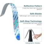 2-Pack: Portable Reflective Fly Repellent Fan Rechargeable Battery Powered - Bilde 5