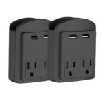 2-Pack: Surge Protector 2 Wall Outlets and 2 USB Ports - Bilde 3