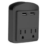 2-Pack: Surge Protector 2 Wall Outlets and 2 USB Ports - Bilde 4