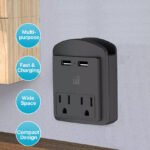 2-Pack: Surge Protector 2 Wall Outlets and 2 USB Ports - Bilde 10