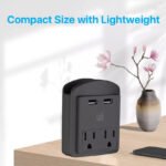 2-Pack: Surge Protector 2 Wall Outlets and 2 USB Ports - Bilde 8