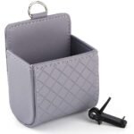 2-Pack: Universal Car Mobile Phone Bag PU Leather Car Auto Air Outlet Coin Bag Case - Image 9