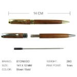 2-Pack: Wooden Twist Ballpoint Pen - Bilde 9
