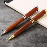 2-Pack: Wooden Twist Ballpoint Pen