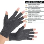 2-Pairs: Rheumatoid Arthritis Magnetic Compression Gloves - Bilde 8