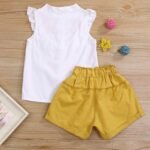 2-Piece: Baby Girls Outfits Clothes T-Shirt Vest Tops + Shorts Pants - Image 3
