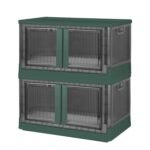 2-Piece: Foldable Stackable Storage Bins with Lid - Image 8