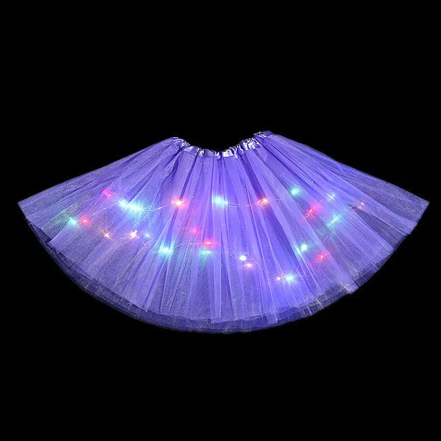 2-Piece: Girl's Skirt with LED Lights