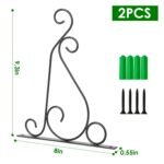 2-Piece: Iron Plant Hanging Bracket Plant Hanger Wall Hooks - Bilde 7