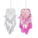 2-Pieces: Romantic LED Dream Catcher with Feather Dreamcatcher Night Light - Image 4