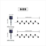 20 LED Moroccan Ball Solar String Lights - Bilde 6