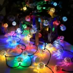 20 LED Moroccan Ball Solar String Lights - Bilde 3