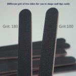 20-Pack: Professional Double Sided 100/180 Grit Nail Files - Bilde 7