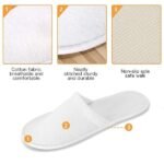 20-Pairs: Spa Hotel Guest Soft Slippers Closed Toe Disposable Travel Slipper - Bilde 7