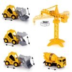 22-Piece: Construction Trucks Toy Set Toys for Kids - Image 5