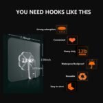 24-Pack: Adhesive Hooks Kitchen Wall Hooks - Image 6