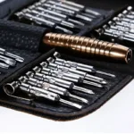 25-Piece Set: Precision Tool Repair Kit with Leather Case - Bilde 4