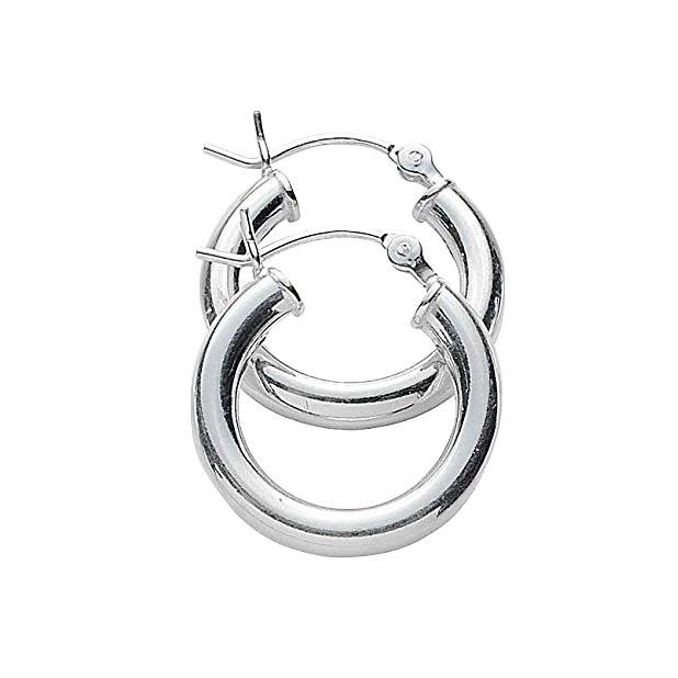 3-Pack: Sterling Silver Hoop Earrings - Image 3