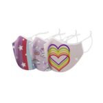 3-Pack: Two-Layer Reusable Kids Face Mask with Adjustable Earloop - Bilde 3