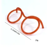 3-Pack: Creative Fun Glasses Straw Crazy Funny Art Straw - Bilde 12